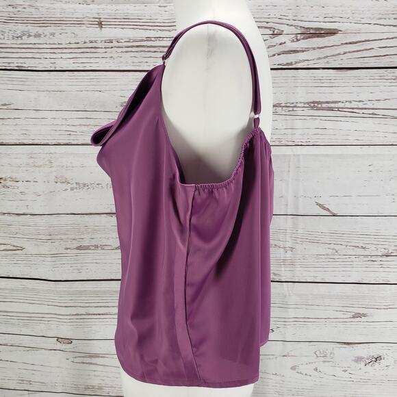 Nasty Gal Collection New Women's Purple Satin Cowl Neck Cami Top Size 16 - Picture 3 of 12